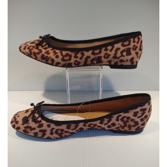 Time and Tru Size 8.5 Ballet Flats Leopard Print Memory Foam Comfort Shoes - Picture 3 of 7